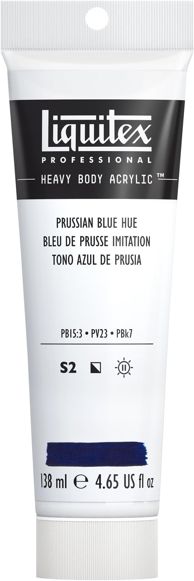 Liquitex Professional Heavy Body Acrylic Paint, 4.65-oz (138ml) Tube, Prussian Blue Hue