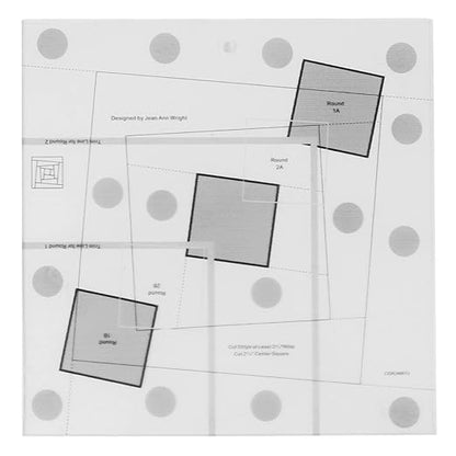 Wonky Log Cabin Trim Tool, 6in Creative Grids Quilting Rulers Transparent Acrylic Quilting Ruler with Grids, Non-Slip Grip Acrylic Quilting, Sewing, Crafting, Patchwork Ruler and Template