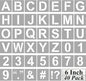 Alphabet Letter and Number Stencils 6 Inch - 40 Pack Large Letters and Numbers Stencil Templates with Signs for Painting on Wood, Reusable Number Letter Stencils for Chalkboard Signs & Wood Wall Art