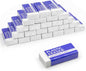 25 Pack White Eraser for Pencil, Bulk Art Erasers for Drawing Sketching, Pencil Erasers Rubber for Kids Prize, School Classroom Students, Office Supplies