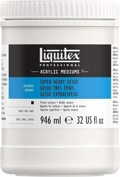 Liquitex Professional Gesso Surface Prep Medium, 946ml (32-oz), Super Heavy