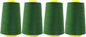Mandala Crafts 4 Pack of Serger Threads Cones Spools - 40S/2 24000 Yards Polyester Hunter Green Threads for Sergers Machine and Overlock Quilting Sewing Machine