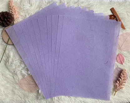 50 Sheets A4 Natural Fiber Mulberry Tree Mulberry Paper Sheets Art Tissue Washi Paper Design Craft Art Origami Suppliers Card Making DIY Crafts (Pastel Tone, A4)