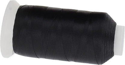 Mandala Crafts Black and White Heavy Duty Thread - 6000 Yds Tex 90 Thread - Bonded Polyester Thread Outdoor Marine Upholstery Threads