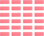 Amazon Basics Rectangular Eraser, 24 Count, Pink