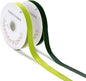 Green Velvet Ribbon 5/8'' 2 Rolls Total 30 Yards, Use for Gift Wrapping, Christmas Tree, Wreath Decoration, DIY Crafts (Dark Green, Sage Green)