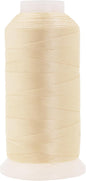 Mandala Crafts Ivory Heavy Duty Thread -1500 Yds Tex 70 Thread for Sewing Drapery Jeans Leather Hair - Bonded Polyester Thread Outdoor Marine Upholstery Threads