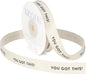 You Got This Ribbon - 5/8 Inch x 12 Yards Natural Twill Tape Ribbon, Cotton Herringbone Ribbons for Gift Wrapping, Birthdays, Weddings, Christmas, Anniversaries, Valentine's Day, Mother's Day