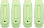 PATIKIL 4 Pack Erasers, Sliding Retractable Eraser Push Pull Cute Pencil Erasers Soft Large Easy to Clean with Plastic Sleeve for Sketching Drawing Artists Teacher Pencils, Cyan