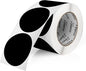 Perco Black 3-Inch Round Circle Dot Sticker Labels with Easy Peel Perforation - 500 Labels per Roll - Strong Adhesion, Vibrant Colors for Organizing, Crafting & More - Made in USA