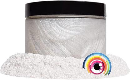 Eye Candy Pigments Premium White Mica Powder - Haku-Gan White (25gr) - for Epoxy, Resin, Soap, Paint, Woodworking, Acrylic Pouring, Bath Bombs, Fishing Lures - DIY Arts and Crafts Additive