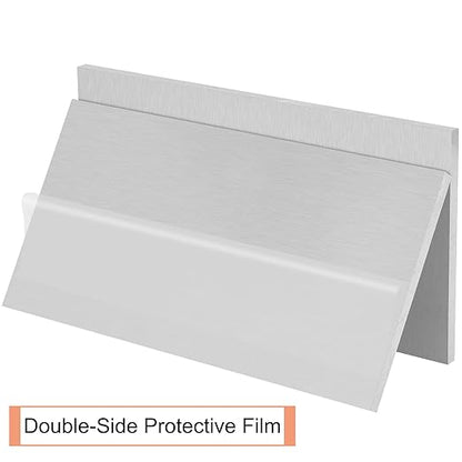 2Pack 6061 T651 Aluminum Sheet Metal 4 x 8 x 1/4 Inch Plain Thin Aluminum Plate Welding Practice kit for Beginners, Heat Treatable Rectangle 6MM Aluminum Metal Plate for Welding, Industrial