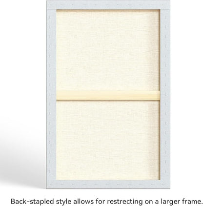 PHOENIX 24x36 Inch 2 Pack Artist Canvas - Extra Large Stretched Canvases for Painting - 3/4 Inch Profile, 100% Cotton 11 Oz. Gesso Primed White Blank Professional Canvas Oil & Acrylic Paints