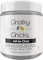 Chalky Chicks All-in-One Chalk Paint for Furniture or Cabinet - 4 Fl Oz - Matte Finish Mad Cloud (Light Gray) for Metal, Wood Furniture Paint - No Sanding All-in-One for Home Decor & Crafts, USA Made