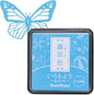 IROMOYO WARABE Stamp PAD, Small Traditional Japanese Ink Colour, Oil-Based Ink pad - Light Blue