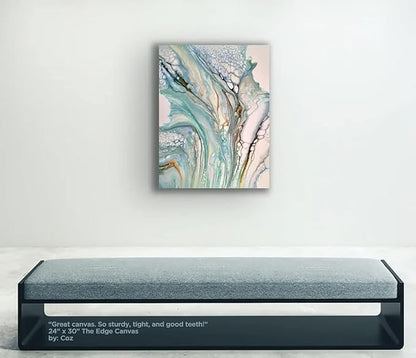 Creative Mark The Edge Deluxe Cotton 1-1/2" Deep Stretched Canvas for Painting, 10x15 Pack of 3, 14oz. Primed Weight, Universal Archival Priming, Medium Tooth, Hand-Stretched Canvas for Painters