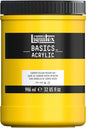 Liquitex BASICS Acrylic Paint, 946ml (32-oz) Jar, Cadmium Yellow Medium Hue