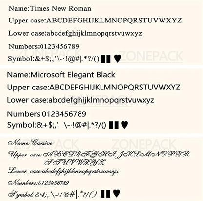 ZONEPACK Copper Brass Stamping Flexible Alphabet Number Symbol Character Stamp Mold Letter Positioning Plate DIY for Hot Foil Stamping Machine (26PCS Lowercase Times New Roman)