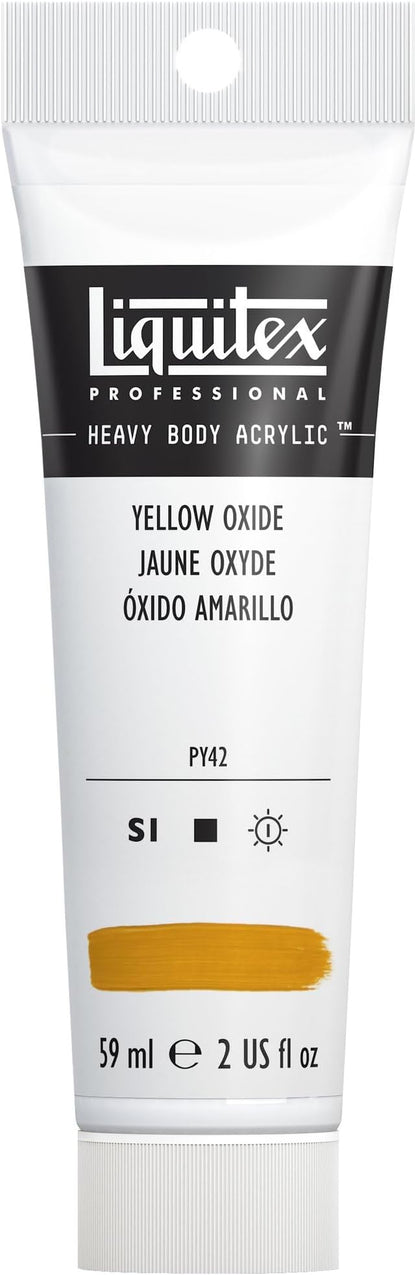 Liquitex Professional Heavy Body Acrylic Paint, 2-oz (59ml) Tube, Yellow Oxide