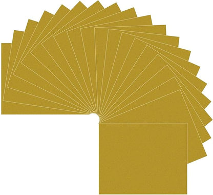 HTVRONT Gold Heat Transfer Vinyl Bundle: 20 Pack 12" x 10" Gold Iron on HTV for T-Shirt, Compatible with Cricut Cutting Machine, Silhouette Cameo or Heat Press Machine