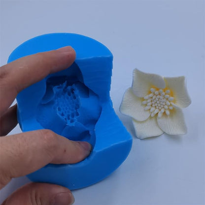Resin Flower Silicone Mold Wedding Decoration Flower Molds Candle Wax Cake Mould Baking Tools