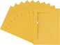 Pack of Ten 8.5x11 Mats Bevel Cut for 7x9 Photos - Acid Free Chamois Yellow Precut Matboards for Pictures, Photos, Framing - 4-ply Thickness