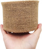 INSPIRELLE 3" Natural Burlap Fabric Roll 10 Yards Jute Ribbon for Gift Wrapping Craft Projects Wedding Decoration Home Decoration 8CM