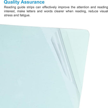 PATIKIL A4 Size Guided Reading Sheet, 5pcs Correction Lighting Gel Filter Colored Overlay Transparent Color Film for Classroom Photo Studio, Light Blue
