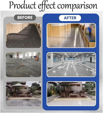 Louis Forest Epoxy Floor Paint, High-Gloss Marble Effect Epoxy Floor Coating (Blue-A,1pcs)