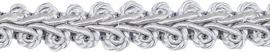 BEL AVENIR Braid Trim 1/2 inch 13.6 Yards French Gimp Basic Sewing Polyester DIY Crafts Costume Home Decorative (Sliver)