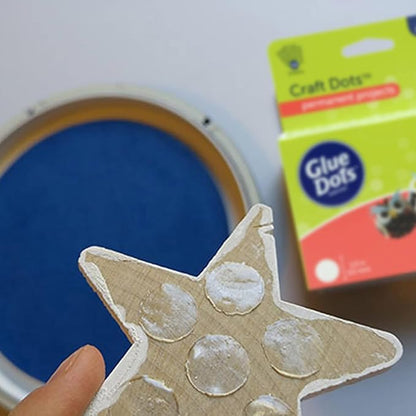 Glue Dots, Craft Dots Value Pack, Double-Sided, 1/2", .5 Inch, 600 Dots, DIY Craft Glue Tape, Sticky Adhesive Glue Points, Liquid Hot Glue Alternative, Clear