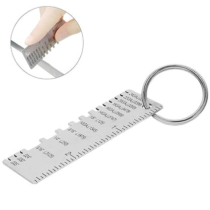 Wire/Metal Sheet Thickness Gauge Stainless Steel Welding Gage Plated Size Inspection Tool Wire Metal Sizes Thickness Gauge