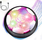 VNVDFLM Hover Soccer Ball Toys for Boys, LED Light Soccer Balls with Soft Foam Bumpers﻿, Indoor Outdoor Air Floating Hover Ball Football Game Kids Gifts Toys for Age 3-12 Year Old Boys Girls（Purple