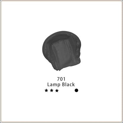 Artecho Black Acrylic Paint, Lamp Black Paint (120ml / 4.05oz) Tubes, Art Craft Paints for Canvas, Rock, Stone, Wood, Fabric, Art Supplies