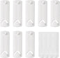 Picture Hangers for Sawtooth/Wire Back Frames, 8 Sawtooth Picture Hangers/Wire Back Hangers, 12 Large Removable Adhesive Strips, Damage Free Picture Hanging Hooks Heavy Duty, No Nails Picture Hooks
