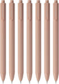 ldcrea Pink Gel Pens 0.5 Fine Tip, Black Ink, Silky Grip, 6 Pack