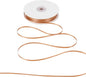 HUIHUANG 1/8" Terracotta Satin Ribbon Small Thin Ribbon for Crafts Gift Wrapping DIY Bows Decoration Sewing and Invitation Card Hanging Tags-100 Yards