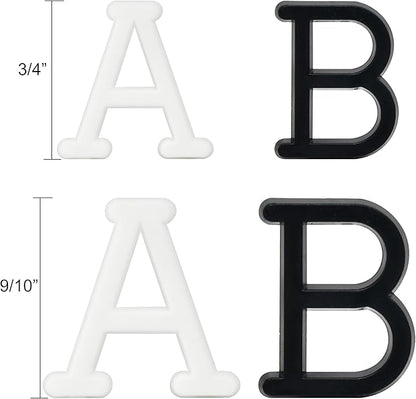 Pre-Cut Letters for Felt Letter Board, 736 Pieces Including Characters, Numbers, Symbols, Daily Words Cursive Letters with Sorting Tray for Changeable Plastic Message Boards (White)
