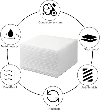 100 Pack Foam Wrap Sheets for Packing Storage Shipping Moving Supplies, Cushion Foam Wrap Packing Foam for Dishes, China, Glass and Furniture (12”x12”)