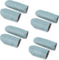Mayboos 4 Pairs Leather Finger Protector Needle Felting Knitting Finger Thimble Guards Tools for Hand Craft Sewing Needlework Handmaking(Random Color)