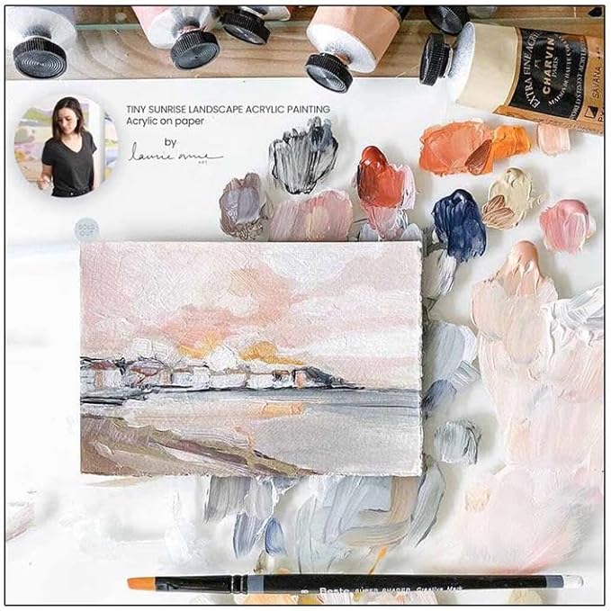 Charvin Extra Fine Professional Artist Acrylic Paint Colors, Nature Themed Hues, 60ml Cadmium Orange
