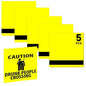 5PCS Laser Engraving Double Color ABS Plastic Sheet,Two-Tone Laserable Engraving Plastic Sheets for Name Badge,Office Label,Laser Artistic Product,Size 11.73" x 11.73",Lemon Yellow/Black