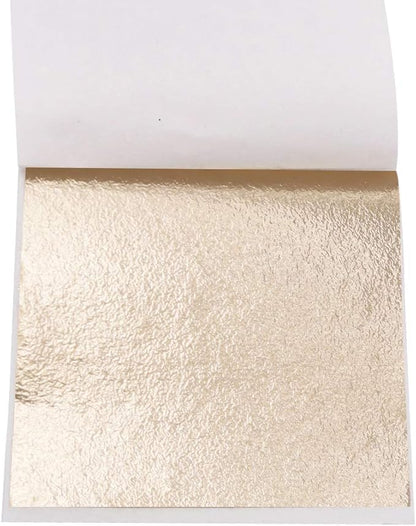 KINNO Gold Leaf Sheets for Art, 100 Sheets Antique Gold Foil for Home, Wall, Frame, Ceiling, Furniture Decoration, 3.15 by 3.35 Inches