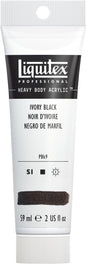 Liquitex Professional Heavy Body Acrylic Paint, 2-oz (59ml) Tube, Ivory Black