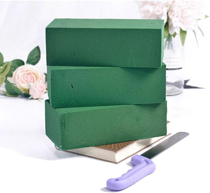 3PCS Floral Foam Bricks, Florist Flower Foam Green Blocks Flower Arrangement Brick Supplies for Florist Craft