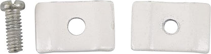 Gridwall Joining Clip Connectors for Grid Panels, Powder-Coated or Chrome Plated Steel (Quantity 10) (10, White)