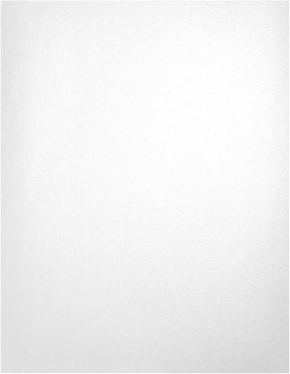 Metallic Shimmer Paper Sheets - White, 8.5 x 11 In, 110 GSM, 96 Sheets, Double-Sided - Invitations & Crafts, Printer-Friendly, Scrapbooking & DIY Projects