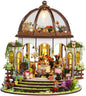 TuKIIE DIY Miniature Dollhouse Kit with Furniture, 1:24 Scale Creative Room Mini Greenhouse Wooden Doll House for Kids Teens Adults(Hanging Garden)
