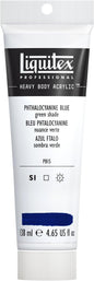 Liquitex Professional Heavy Body Acrylic Paint, 4.65-oz (138ml) Tube, Phthalocyanine Blue (Green Shade)
