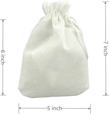 Palmhomee Pack of 20 Burlap Gift Bags with Drawstring Linen Jewelry Pouches Wedding Hessian Jute Bags for Birthday Jewelry and Treat Pouches Party Wedding Favors Gift (5x7 Inch, Mixed Colors)